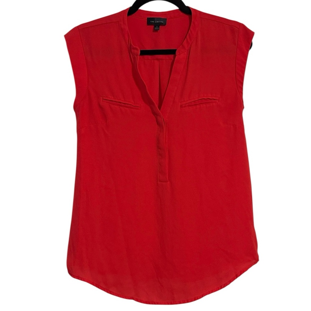 🌻 The Limited Red-Orange Short Sleeve Blouse 🌻